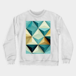 Abstract low poly triangle seamless pattern. Crewneck Sweatshirt